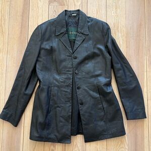 Danier Black Leather Jacket